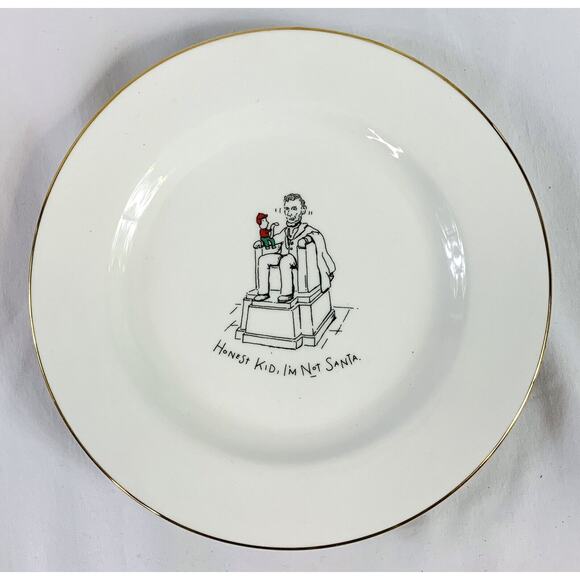 Vtg 1999 Dayton Hudson Merry Masterpieces Salad Plates Christmas Set of 4 - Picture 5 of 8